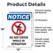 Signmission Do Not Enter While Sign, Vinyl Decal, 12in W x 18in L, 2PK OS-2PACK-NS-D-1218-V-11257 - alternate 6